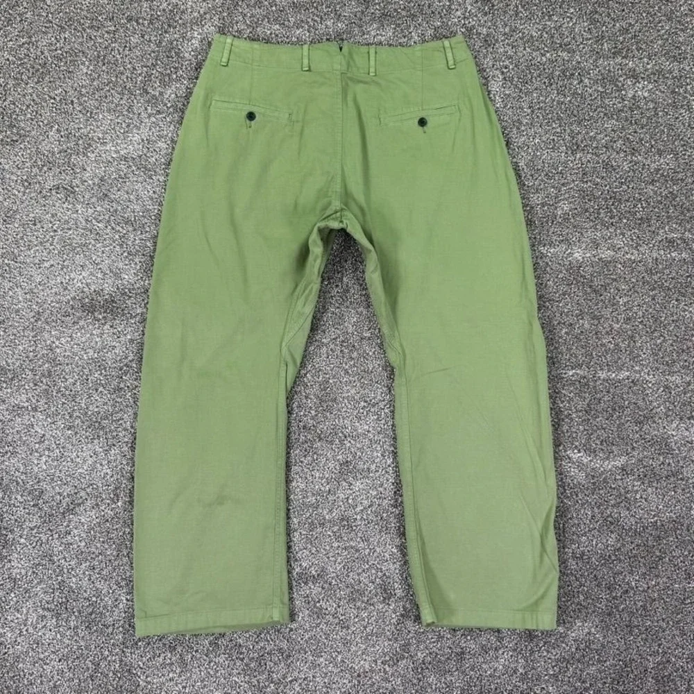 Rag & Bone Jones Pant Womens 12 Olive Green Chino Straight‎ Leg Trousers Casual